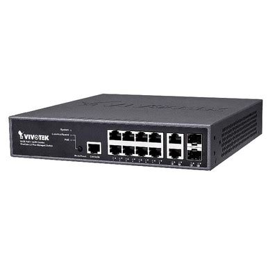 VIVOTEK Managed Websmart 8x Gigabit PoE  2x SFP; 130W